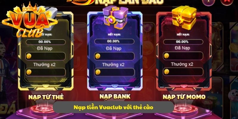 Dùng thẻ cào tiện lợi để nạp tiền vào trang web